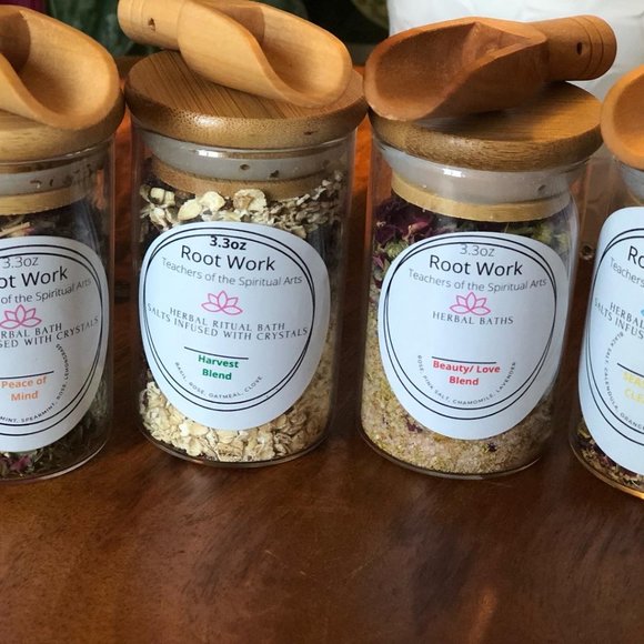 Bath Salts, infused with crystals, bundle or single - Picture 2 of 6